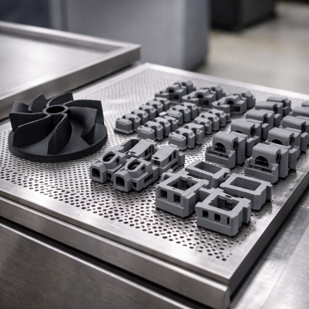 Reducir costes industriales con fabricación aditiva mediante piezas finales impresas en SLS